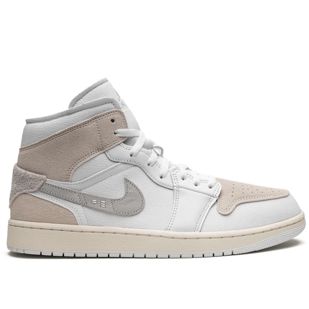 Nike - Air Jordan 1 Mid SE Craft Sneakers in Tech Grey, 8.5M/10W